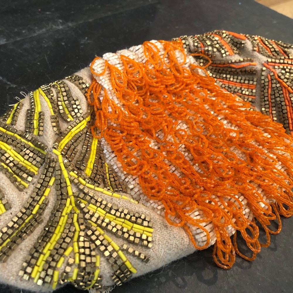 Anthropologie Miss Albright Beaded Clutch Purse